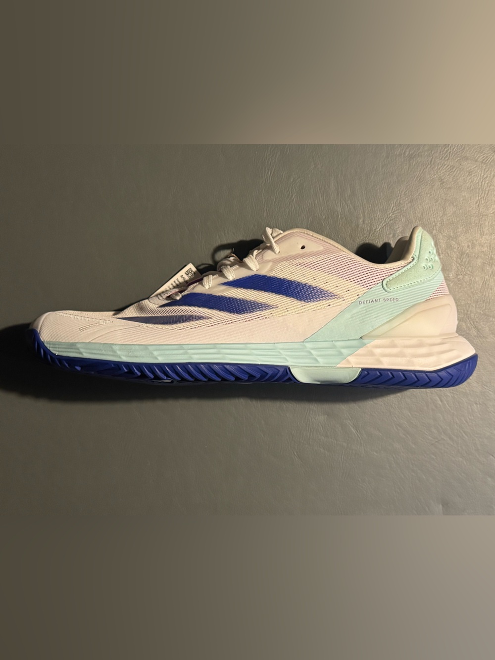 Mens Adidas Tennis Shoes. NWT Adidas Defiant Speed 2 M White/Blue IF9141. Size 9
